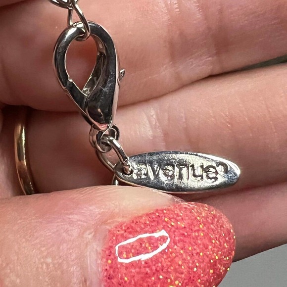 Avenue Women's Silver-Tone Metal Curved 1/2 Tube & Tube Chain Necklace - Picture 11 of 12